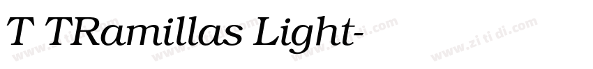 T TRamillas Light字体转换